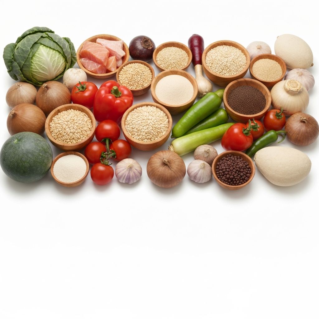 Food groups and nutrients